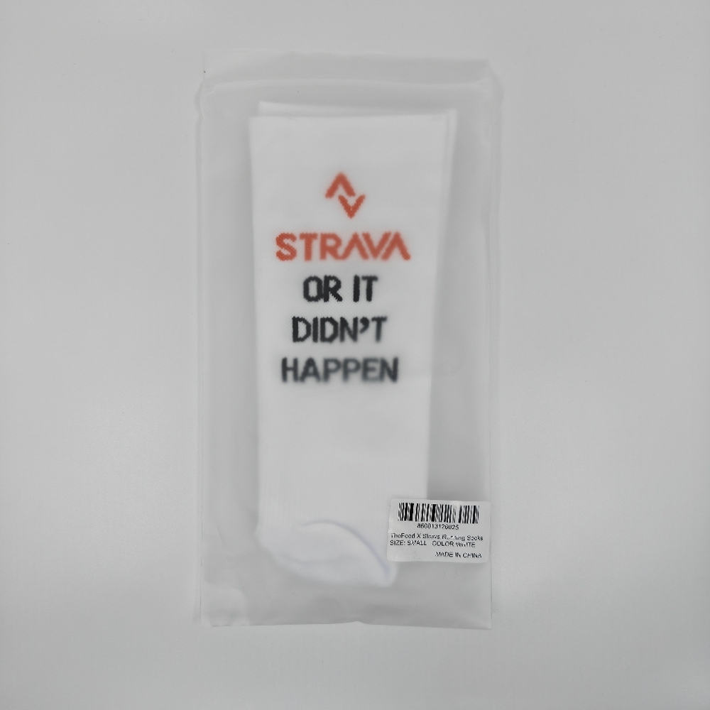 Size S | The Feed "Strava Or It Didn't Happen" Unisex Running Compression Socks